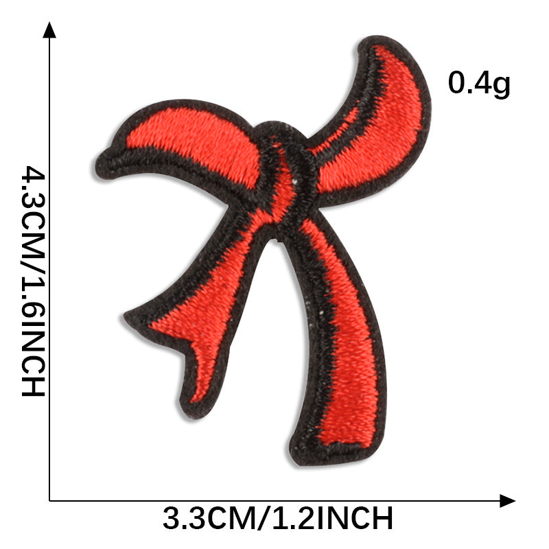 Wholesale Computer embroidery heart patch accessories embroidery cloth patch